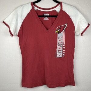 Arizona‎ Cardinals Short Sleeve Tee Shirt V-neck Women's Size L NFL Team Apparel